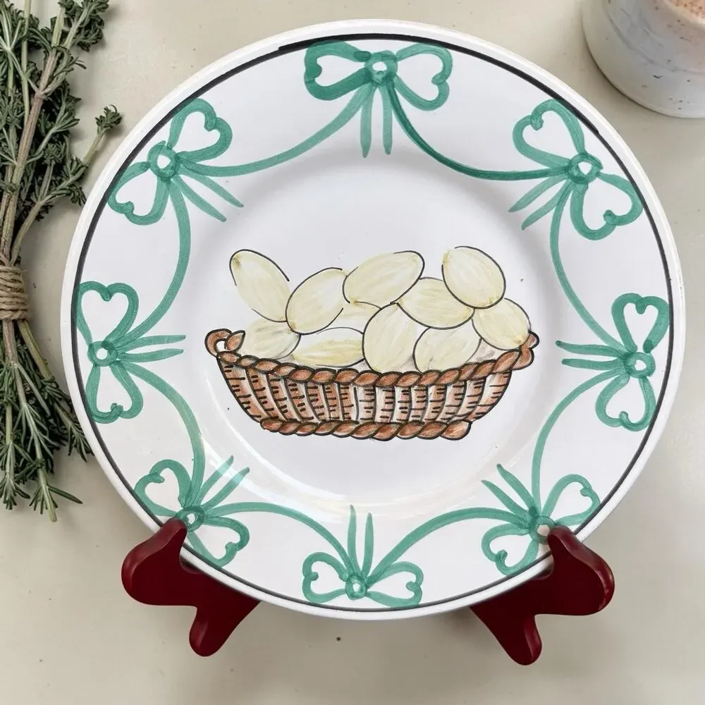 Williams Sonoma Portugal Hand Painted Salad Plates Set Of 4 Azulcer 8”